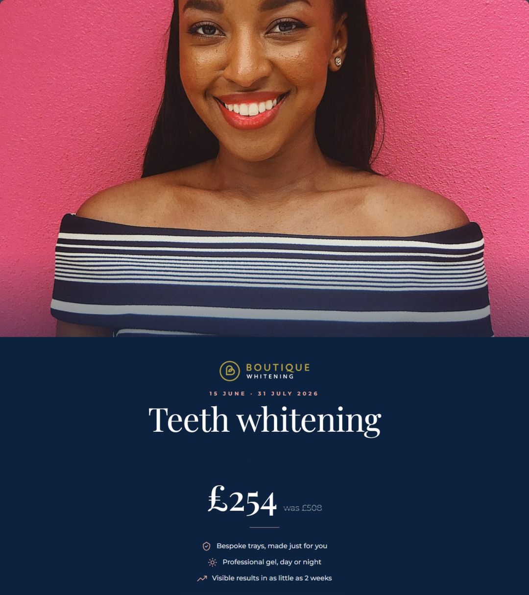 Boutique Whitening Offer | Half Price Whitening